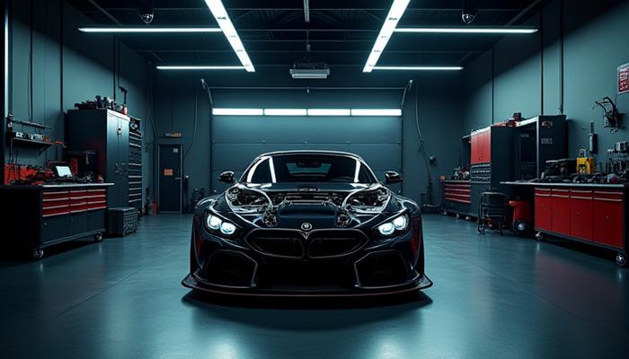 Blick in einen hochmodernen Vireo Craft Tuning-Workshop